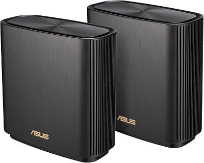 ASUS ZenWiFi XT8 AX6600 Tri-Band Mesh WiFi 6 System 2 Pack 5500sq ft 6.6Gbps PS5