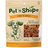 Pet 'n Shape Chik 'n Rings – Natural Chicken Breast Jerky Dog Treats, 2 Pound