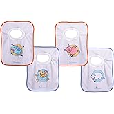 Dreambaby Terry Cloth Cotton Pullover Baby Bibs for Teething Feeding and Drooling - Super Absorbent & Extra Soft - Machine Washable - Farm Animals