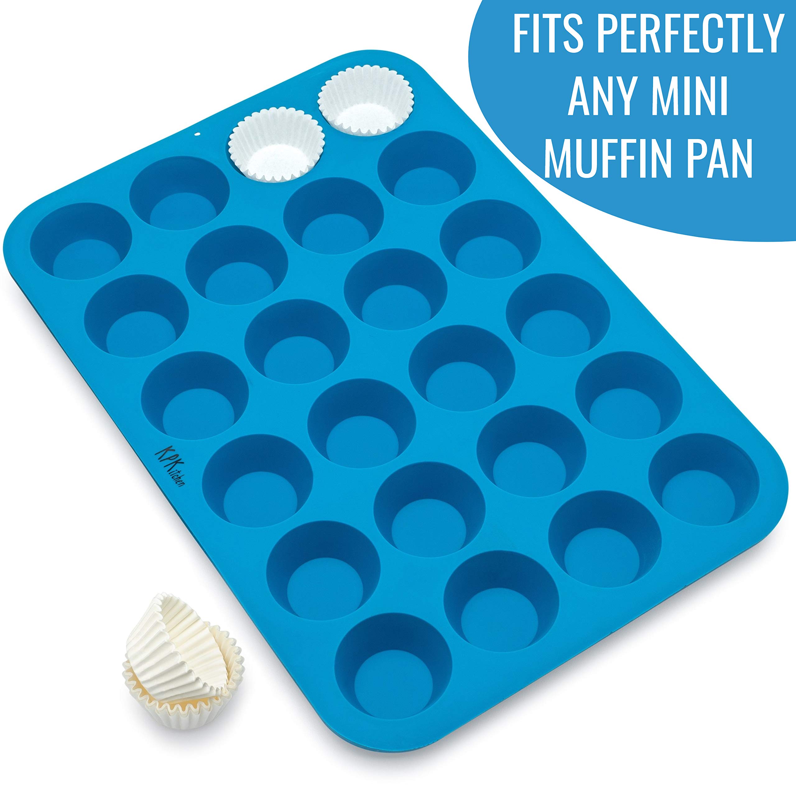 White Mini Cupcake Liners - 300-Pack - Mini Cups Sized Paper Cupcake Wrappers - Fits Perfectly Any Muffin Baking Pan - Cup Cake Liner for Cupcakes, Muffins, Keto Fat Bombs & Cheesecakes