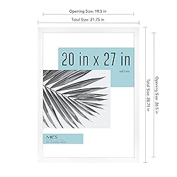 MCS Studio Gallery Frame, White Woodgrain, 20 x 27