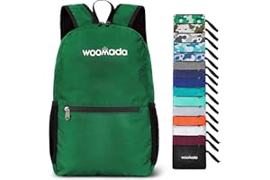 WOOMADA 17L Ultra Lightweight Packable Durable Waterproof Travel Hiking Backpack Daypack for Men Women Kids