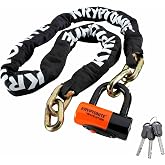 Kryptonite New York 1217 Heavy Duty Bike Chain Lock, 5.5 ft | Black