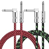 Sovvid Guitar Cable 10FT 2 Pack Instrument Cable