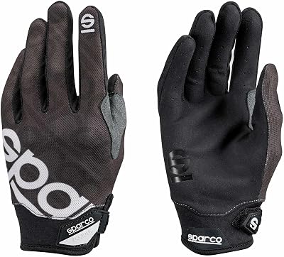 Sparco Meca 3 Gloves Size 11 Large Black Mechanics Driving