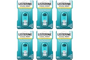 Listerine Cool Mint Pocketmist, Oral Care Mist for Fresh Breath, Non-Aerosol Sugar-Free Minty Bad Breath Refresher Spray to Kill 99% of Bad Breath Germs, Portable, Cool Mint Flavor, 7.7 mL