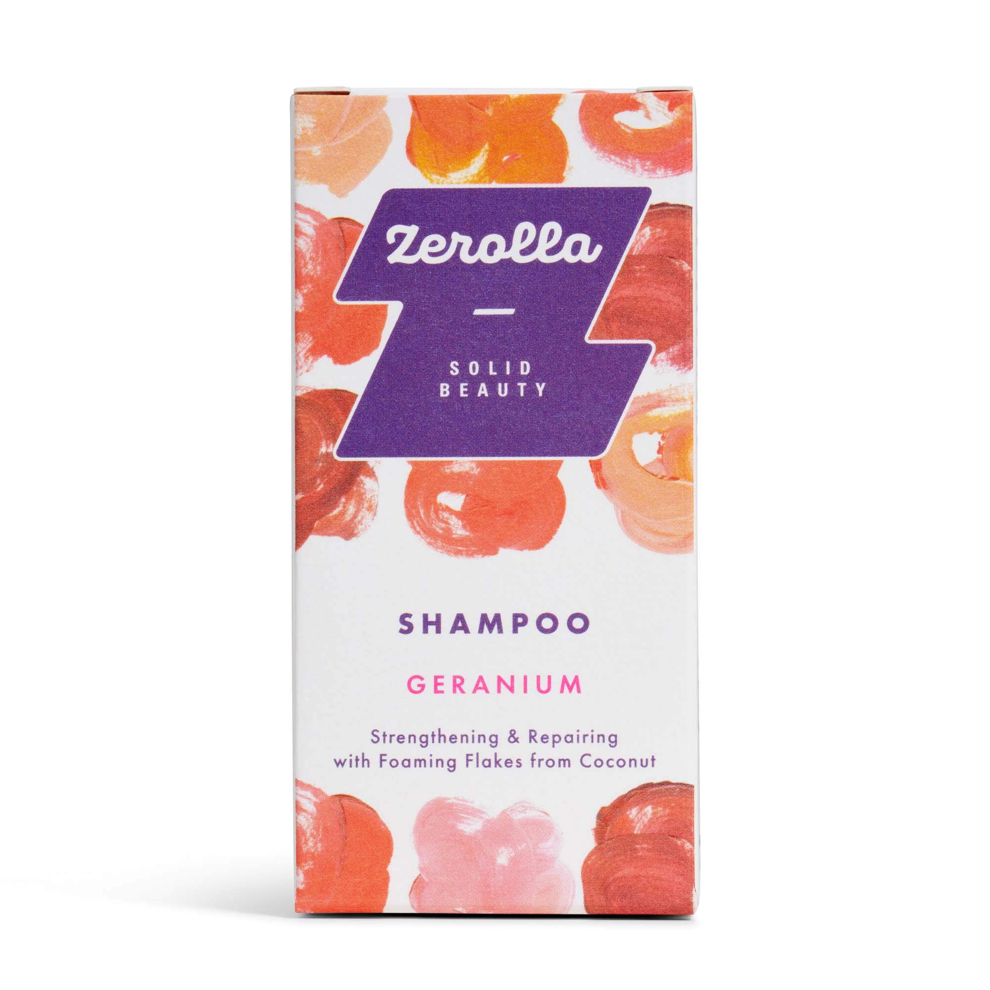 Zerolla Natural Shampoo 100ml Geranium - Organic, Zero-waste & Plastic-free