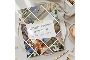 ZICOTO Inspirational Vision Board Book - A Complete Supplies Kit to Unleash Your Dreams/Goals with Motivational Pictures, Quotes & Clip Art - Perfect Magazine for Achieving Success in All Areas of Your Life