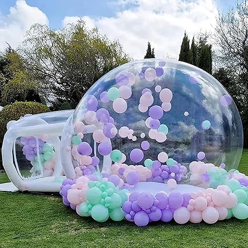 Lyccxaxew Transparent Inflatable Crystal Dome Bubble Tent