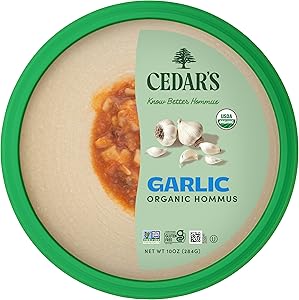 Cedar's Organic Garlic Hummus
