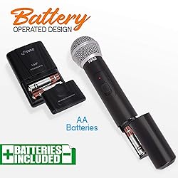 Pyle Dual Channel Wireless Microphone System
