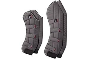 HORZE B Vertigo Wellington Shipping Boots (Set of 4) - Anthracite Grey - Horse