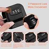 Evilsoul 2Pcs Password Fridge Lock 3M Adhesive No Key Safety Cabinet Lock Black view 4