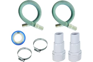 FibroPool Professional 1 1/2" Swimming Pool Filter Hose Replacement Kit (9 Feet, 2 Pack)
