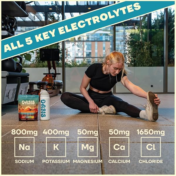 OASIS ELECTROLYTE POWDER – SUGAR FREE, ZERO CALORIE, NATURAL FLAVOR HYDRATION PACKETS FOR WORKOUT OR GOING OUT | ORS HYDRATION POWDER SOLUTION WITH 5 ELECTROLYTES, VITAMIN C | LEMON LIME (16 STICKS)