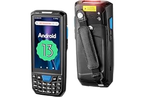 MUNBYN Android 13 PDA, Android Barcode Scanner 035Pro, 4GB+64GB Barcode Scanner with Keypad, Equip with 1D 2D QR Code Scanner