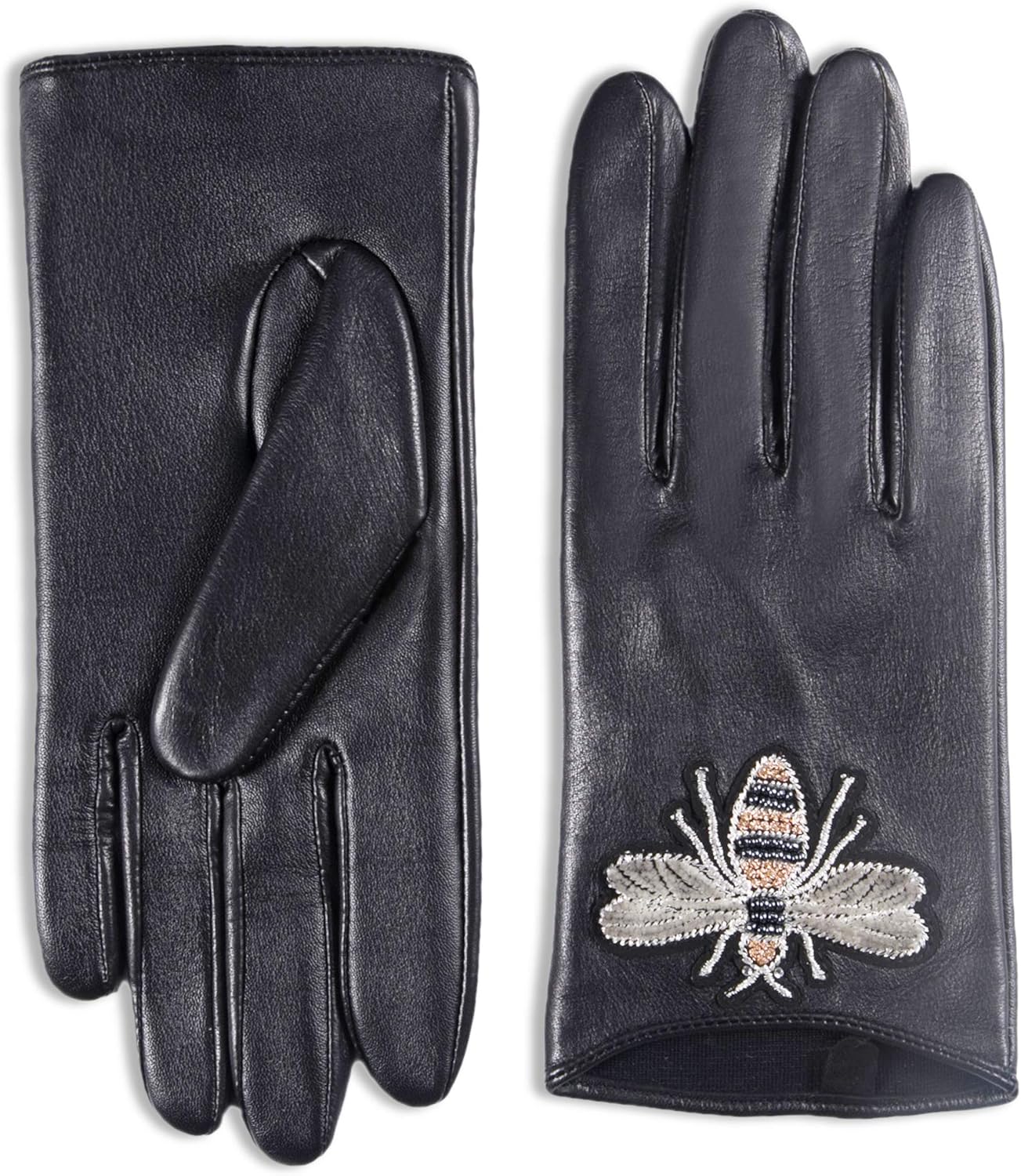 YISEVEN Women/&rsquo;s touchscreen Fashion Lambskin Leather Gloves