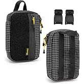 HIKEMAN Ultra Compact EDC Pocket Organizer Gear Pouch | Tactical Mini Molle Utility Pouch for Men Nylon Tool Storage Bag Portable Military Gear Organizer for Camping Hiking