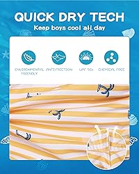SURF CUZ Boys Swim Trunks Swimsuit for Toddler Boys