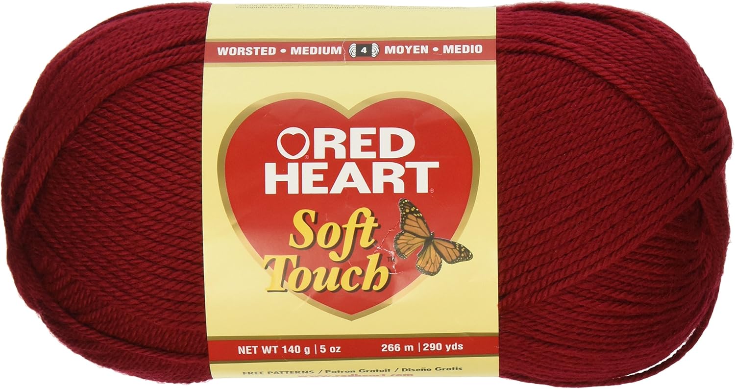 Coats Yarn Red Heart Soft Touch Yarn, Wine Amazon.ca Home & Kitchen
