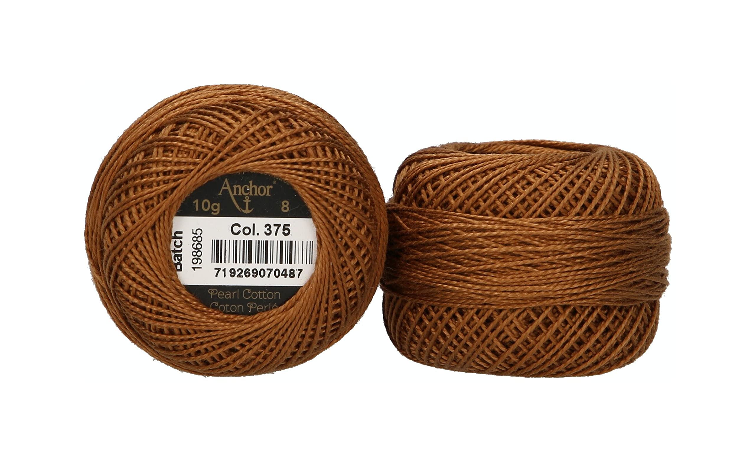 ANCHOR Pearl Yarn, Thickness: 8, Packaging: 10G, Running Length: 82M kandis Embroidery Threads