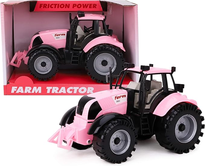 tractor rosa juguete