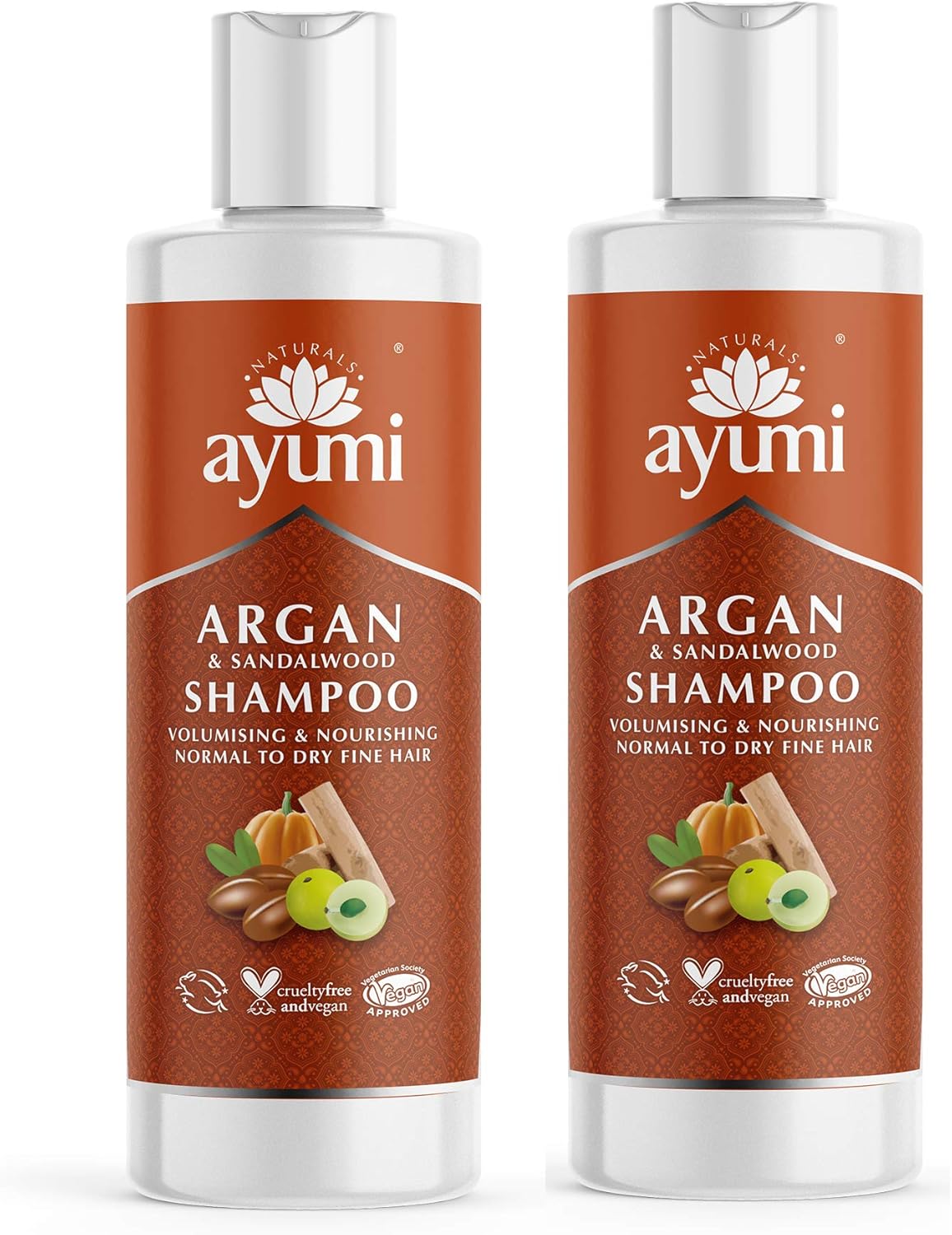 Ayumi Hair Growth Shampoo with DHT Blocker, lavender, 250 ml (Pack of 2) Shampoo
