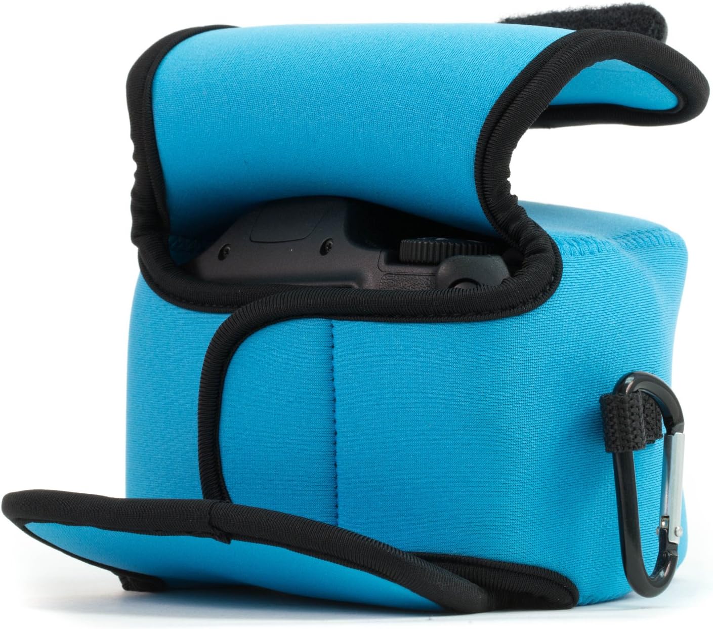 MegaGear MG506 ''Ultra Light'' Neoprene Camera Case Bag with Carabiner for Canon PowerShot SX540 HS, SX530 HS - Image 5