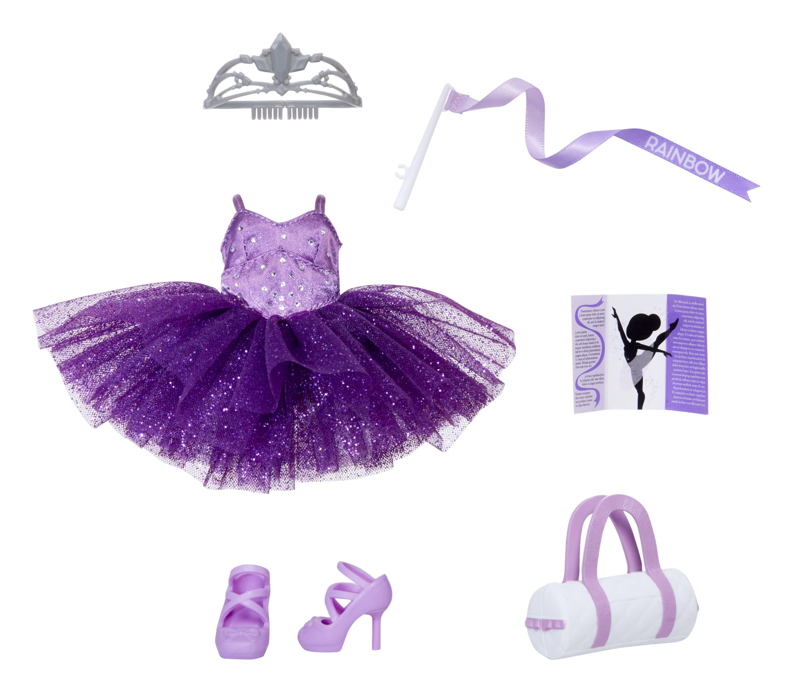Rainbow High Fashion Pack, Prep Rally includes 1 Full Ballet Outfit, Shoes, Jewelry and Play Accessories. Mix & Match with other packs to Create Tons of Fun Looks. Kids Toy Gift Ages 4-12 Years