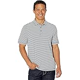 Cutter & Buck Mens Short Sleeve Virtue Eco Pique Stripe Recycled Mens Big and Tall Polo