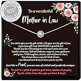 Be Wished Mother in Law Gifts from Daughter in Law, Dainty Handmade Necklace with Meaningful Message, Ready to Give Jewelry