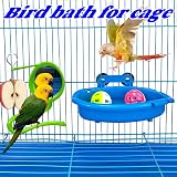 cakefly Bird Bath Tub for Small Birds Budgie Parrot Cage Cage Accessories view 3