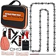 ZSGrowth 53 Inch High Limb Rope Saw with 14oz Throw Weight Bag, Hand Chainsaw with 68 Sharp Teeth Blades on Both Sides, Hand Rope Chain Saw Kit Includes Ergonomic Handles and Storage Case