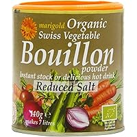 Marigold Org Veg Bouillon Powder R Salt 140g