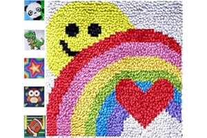 Puzamen Latch Hook Kits for Kids Adults Beginners, Small Latch Hook Kit for Girls and Boys