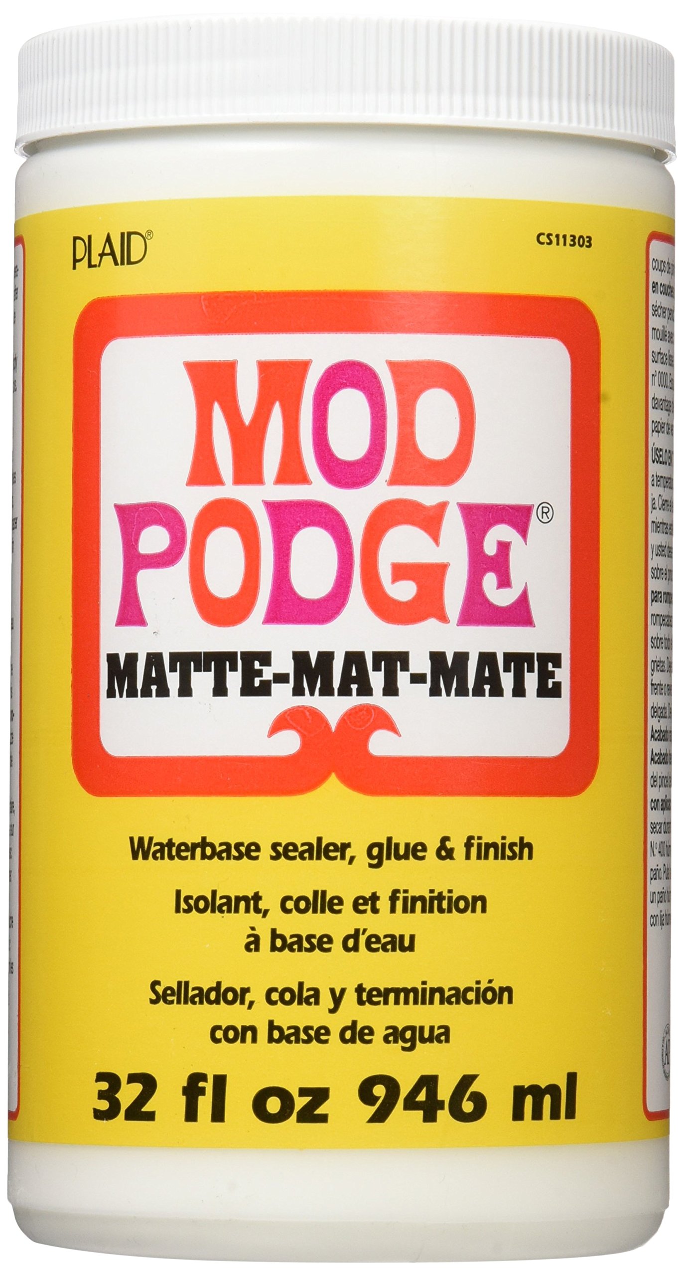 Mod Podge CS11303 Waterbase Sealer, Glue and Finish,Matte,32 Ounce