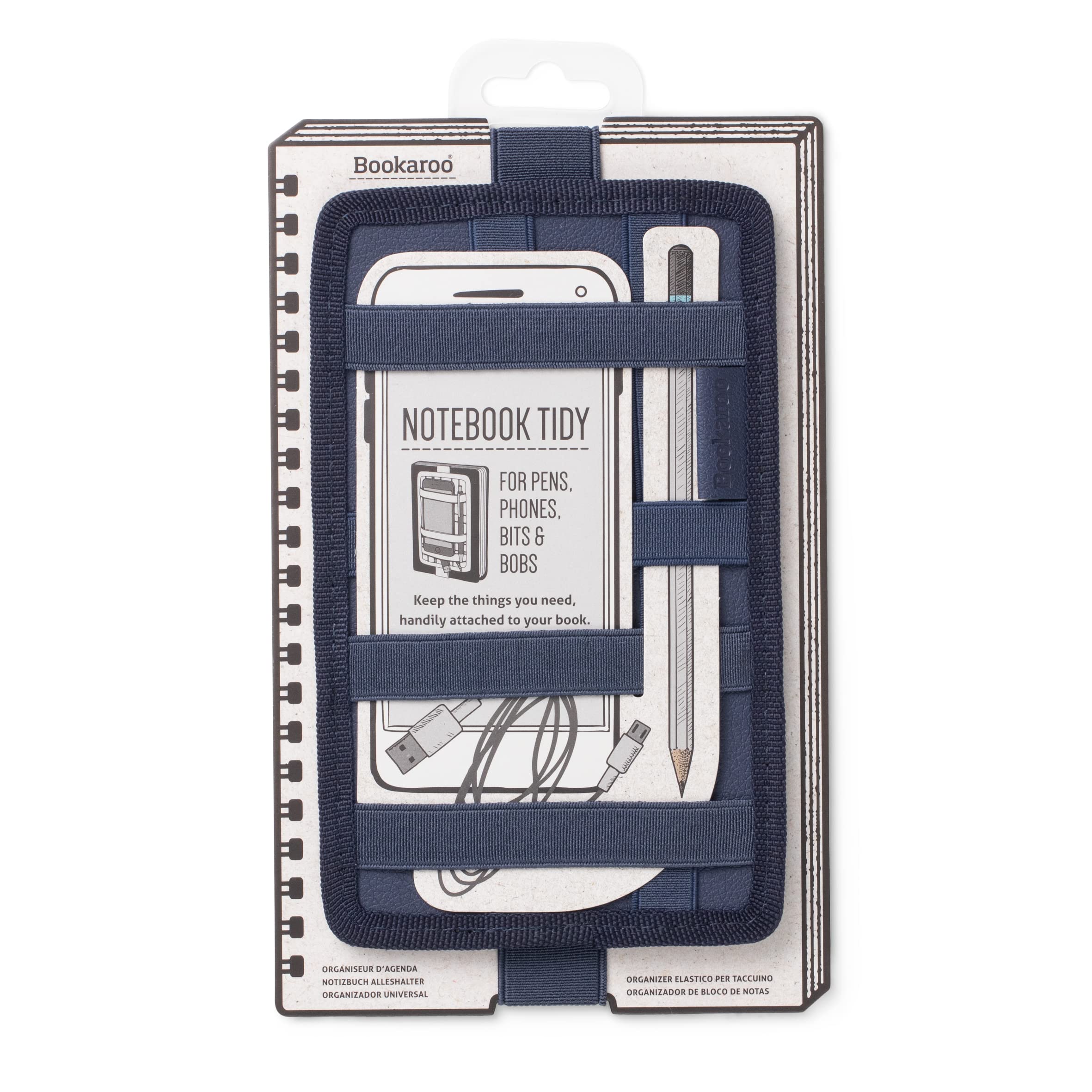 IF Bookaroo Notebook Tidy - Navy for A5 size Books and Notebooks