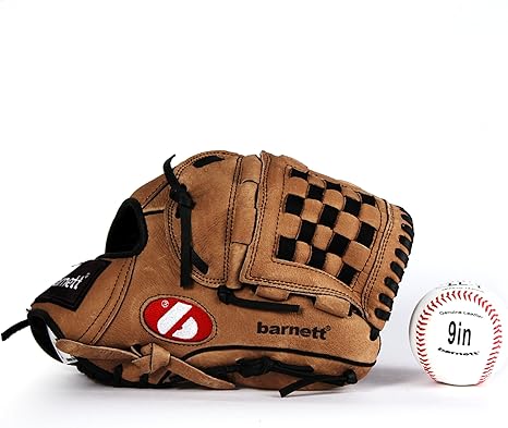 Barnett KITB-21 - Kit de béisbol con guante y pelota senior (cuero ...