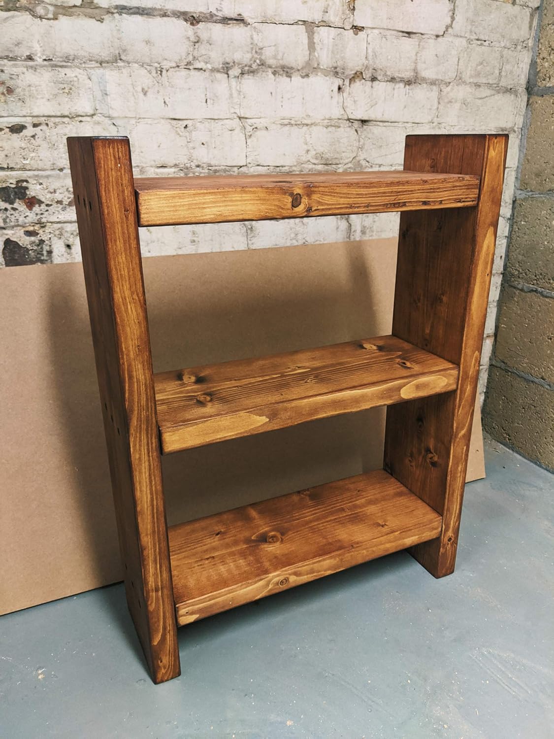 repurpose wooden shoe rack on Handmade Wooden Chunky Rustic Shoe Storage Rack Dark Oak Effect Hallway Furniture Tsunamicompany Handmade Products