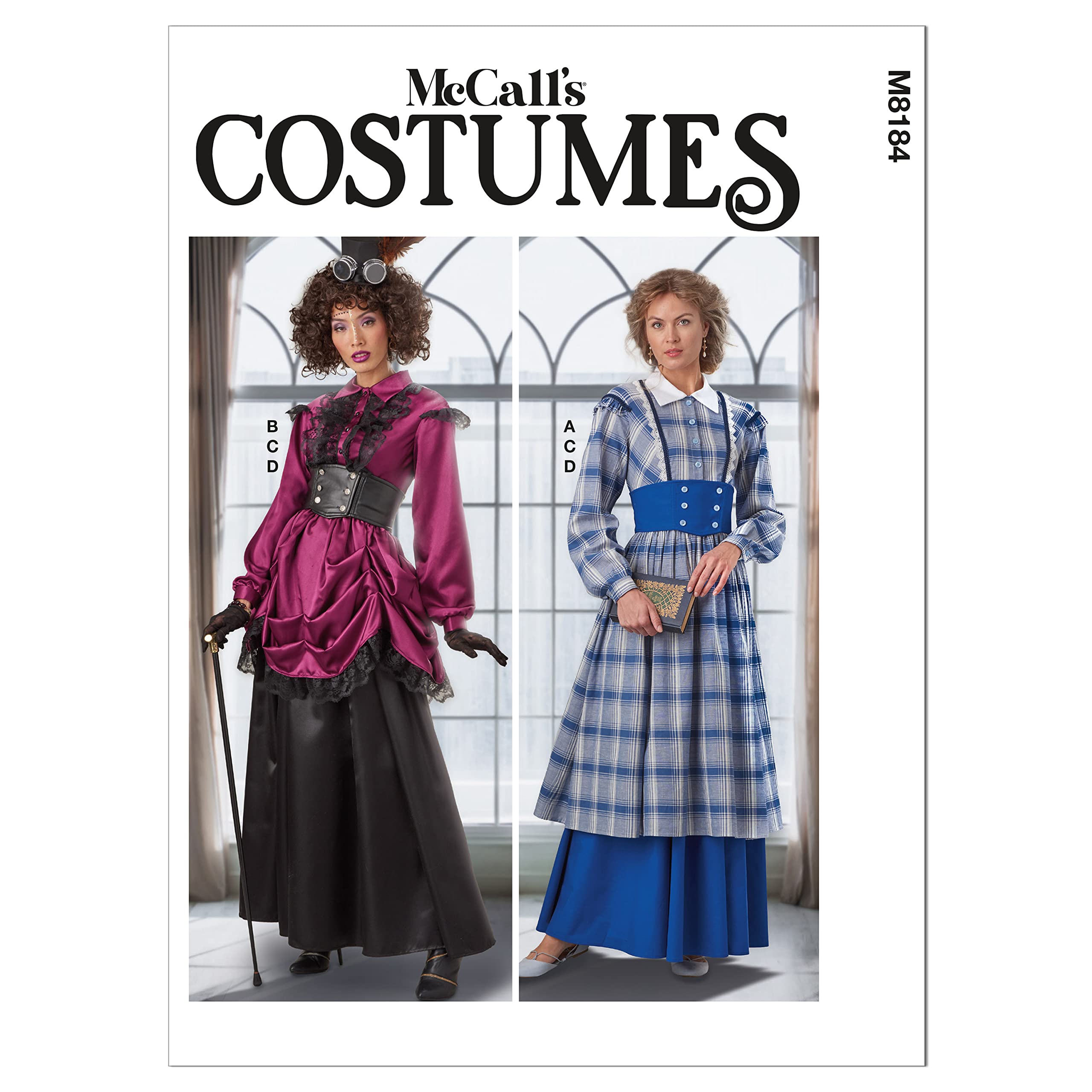 McCalls Sewing Pattern M8184E5 E5 (14-16-18-20-22) Misses' Costume, Multi Colour