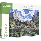 Pomegranate 1000-Piece Puzzle for Adults, Autumn in Yosemite, Fine Art | Matte finish, snug fit, 25x20" jigsaw, cozy fall puzzle, California landscape, Phyllis Shafer's Autumn in Yosemite Valley
