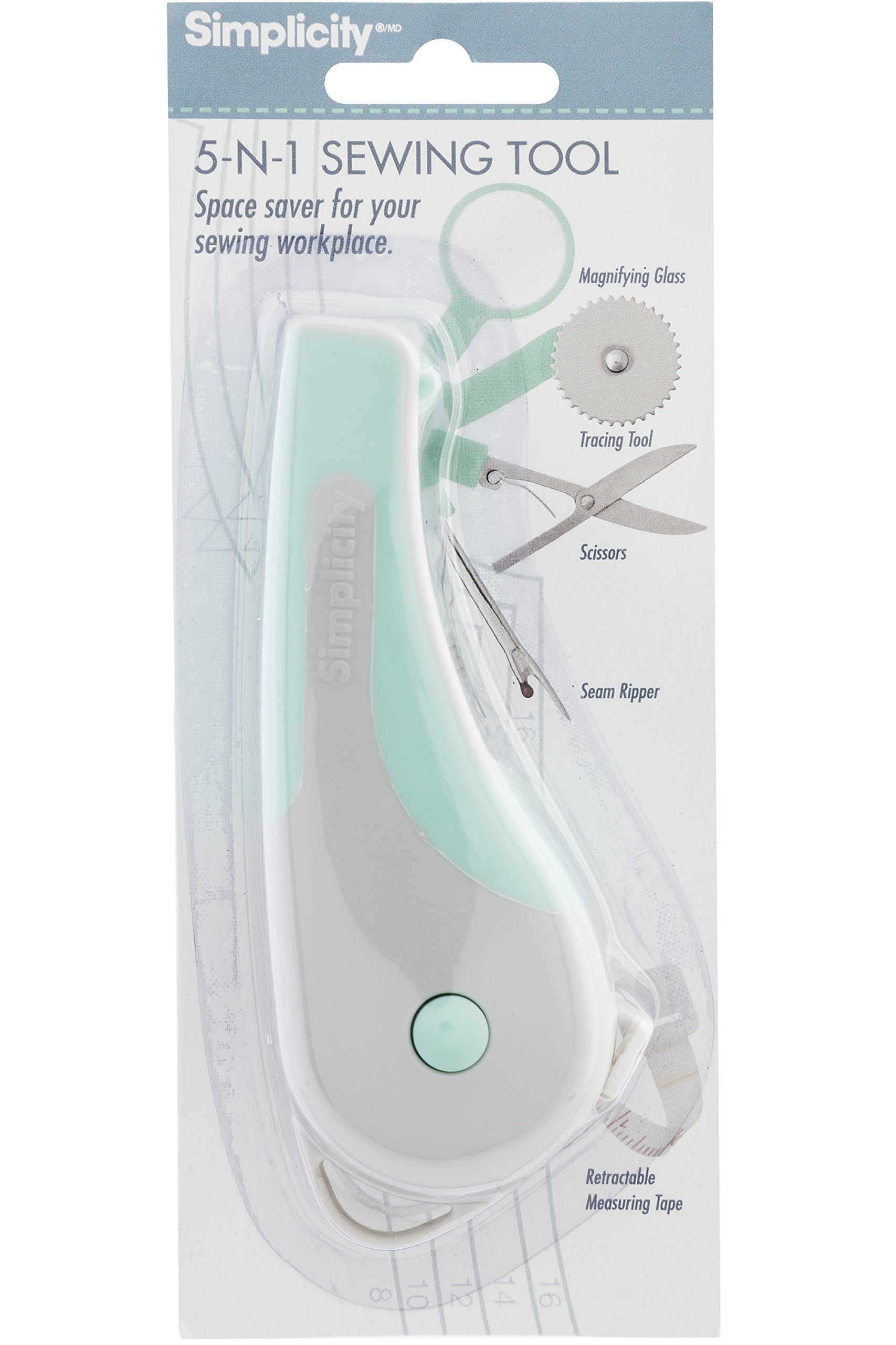 Simplicity 5-N-1 Sewing Tool, Multicolour, 7.62 x 18.42 x 2.87 cm