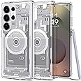 Spigen Ultra Hybrid MagFit Designed for Galaxy S25 Ultra Case [Qi2 Certified/Magnet for Galaxy] (2025) - Zero One White