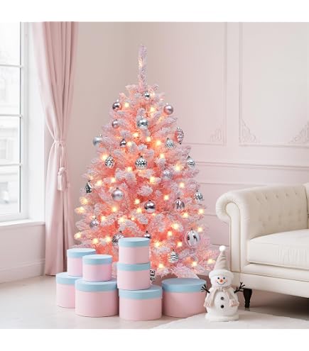 Amazon.com: Best Choice Products Artificial Flocked Christmas Tree