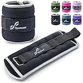 Sportneer Ankle Weights Wrist Weights Pair of 1/2/4/6/10 LBS for Men Women Kids Strength Training Wrist and Ankle Weights Set with Reflective Strips for Dancing Running Walking Fitness Workout Gym
