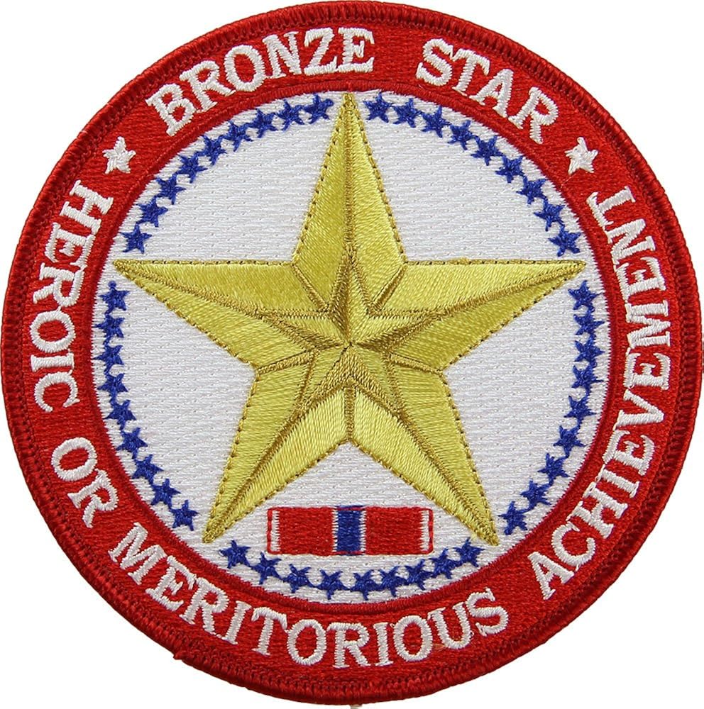 Bronze Star Heroic Or Meritorious Achievement Patch Full