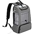 CURMIO Portable Oxygen Concentrators Backpack, POC Travel Carrying Bag with Mesh Panels for Breathability, Compatible for Inogen, Oxygo, Caire Units, Gray, BAG ONLY