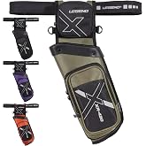 Legend XR430 Premium Field Quiver for Arrows - Right-Handed Hip Arrow Quiver with Removable Release Pocket, Durable Archery Quiver with Tools &amp; Accessories Compartment, Arrow Holder