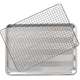 Nordic Ware Prism Half Sheet with Oven Safe Grid, 1 Pack, Natural