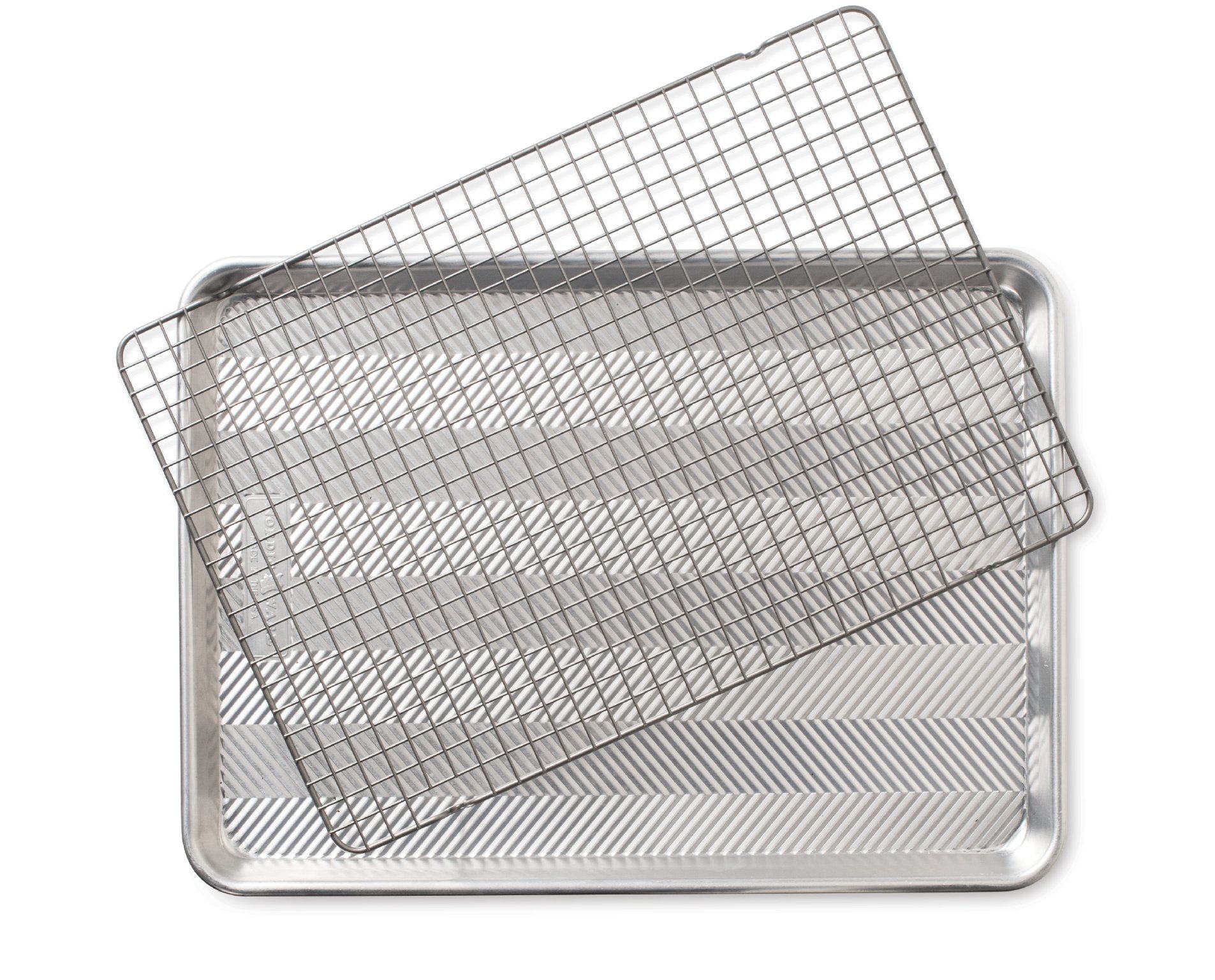 Nordic Ware Prism Half Sheet with Oven Safe Grid, 1 Pack, Natural Image